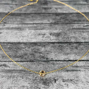 Gold Dainty Circle Necklace | FENNO FASHION