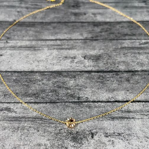 Silver Dainty Circle Necklace | FENNO FASHION