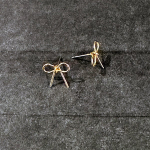 Gold Bow Studs | Bow Stud Earrings | FENNO FASHION