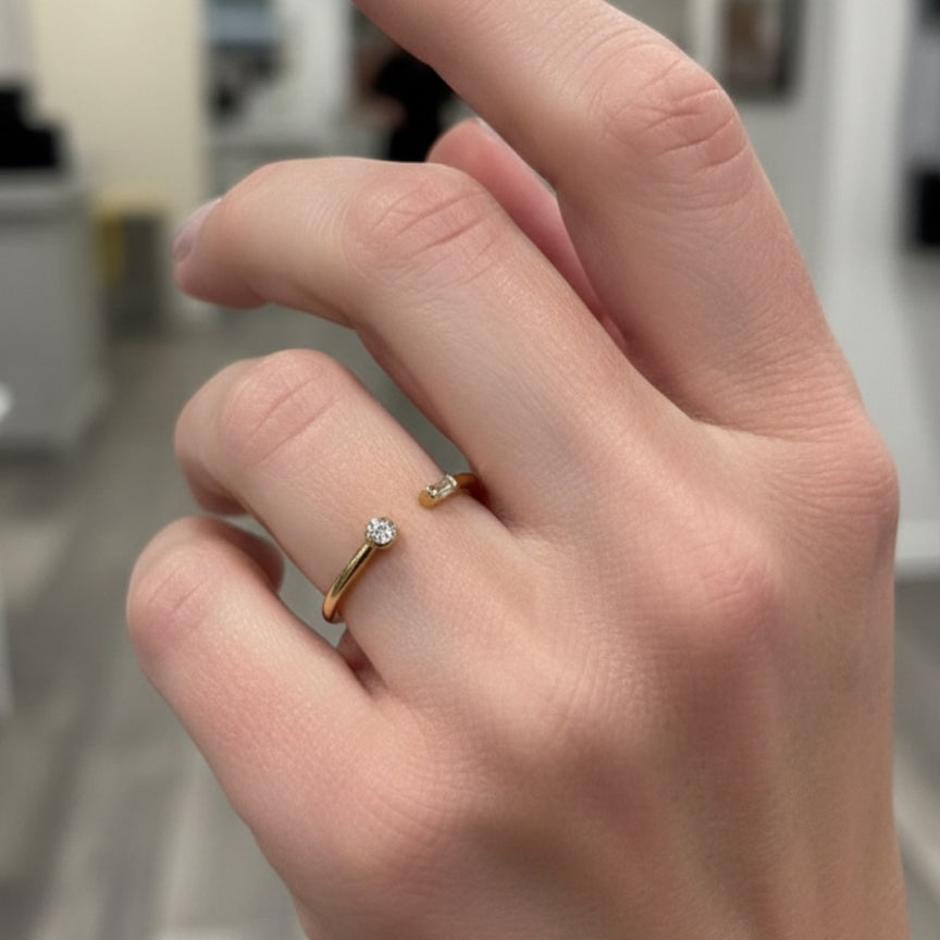 Gold Dainty Stackable Ring | FENNO FASHION