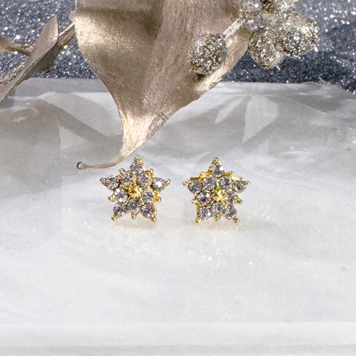Silver Snowflake Stud Earrings  | FENNO FASHION | Christmas Jewelry | Christmas Earrings 
