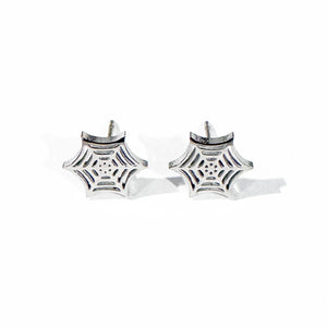 Halloween Spider Web Studs ( GOLD OR SILVER)