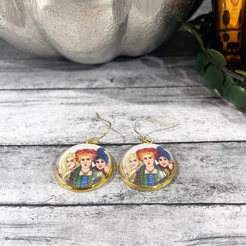 Halloween Sanderson Sisters Dangly Earrings | FENNO FASHION | Hocus Pocus Earrings 