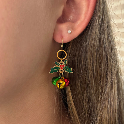 Jingle Bell Earrings | Christmas Jewelry | Christmas Earrings | FENNO FASHION
