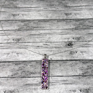 Remembrance Pendant Necklace Using Flower Petals