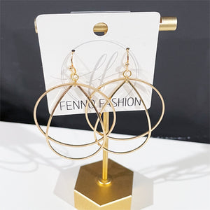 Gold Hoop Earrings | Silver Geometric Earrings | Megan Fenno | FENNO FASHION