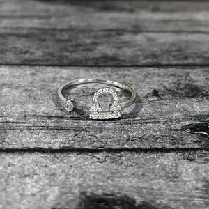 Silver Libra Ring | Zodiac Jewelry | Libra Jewelry | FENNO FASHION
