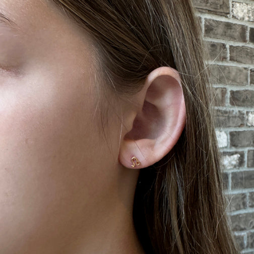 Leo Gold Stud Earrings | Zodiac Studs | Zodiac Jewelry | Constellation Jewelry | FENNO FASHION