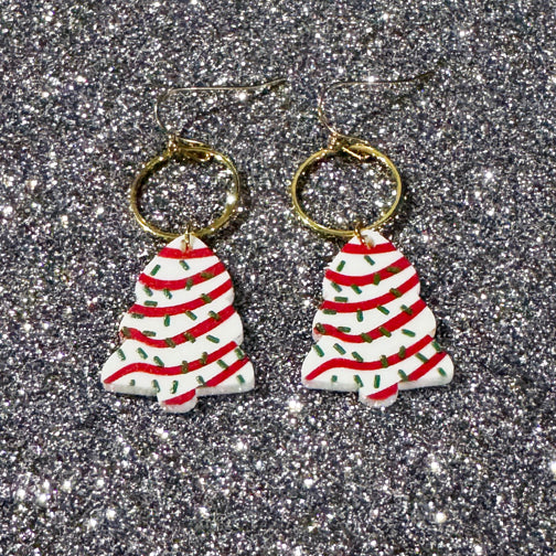 Little Debbie Cake Christmas Earrings | Little Debbie Earrings  | FENNO FASHION | Christmas Jewelry | Christmas Earrings 