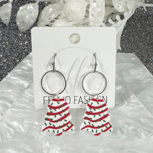 Little Debbie Cake Christmas Earrings | Little Debbie Earrings  | FENNO FASHION | Christmas Jewelry | Christmas Earrings 