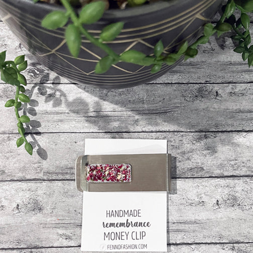 Memorial Money Clip | Remembrance Accessories | FENNO FASHION | Megan Fenno