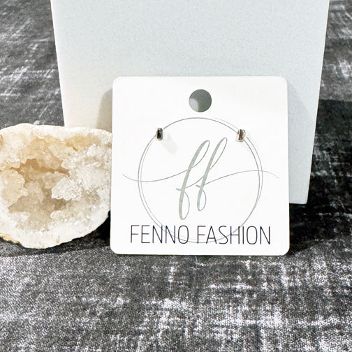 Chic Rectangle Mini Stud Earrings (GOLD, ROSE GOLD OR SILVER)