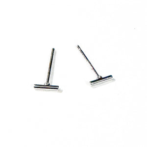 Minimalist Earrings | Small Bar Stud Earrings | Bar Studs | FENNO FASHION