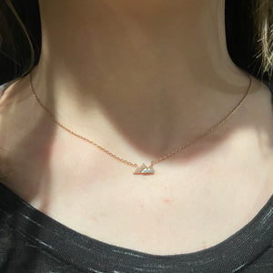 Silver Dainty Mountain Necklace | Mountain Jewelry | FENNO FASHION | Megan Fenno