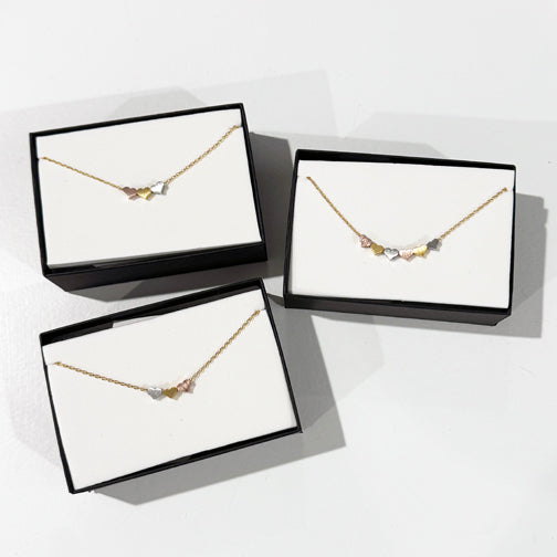 Mixed Metal Heart Necklace | Dainty Heart Necklace | Valentines Day Jewelry | FENNO FASHION | Megan Fenno | Custom Heart Necklace 