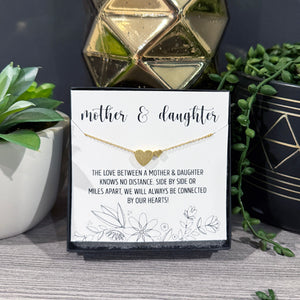 Mother Daughter Necklace | Mom and Daughter Bond Necklace | Necklace for Moms | Dainty Heart Necklace | FENNO FASHION