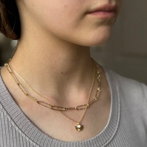 Luxe Link Textured Paperclip Chain Necklace (GOLD OR SILVER)