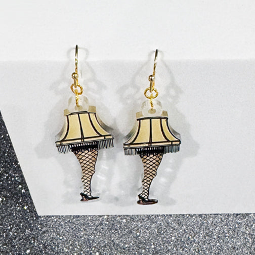 A Christmas Story Earrings | Leg Lamp Earrings | Nostalgic Christmas Earrings | Funny Christmas Earrings | FENNO FASHION
