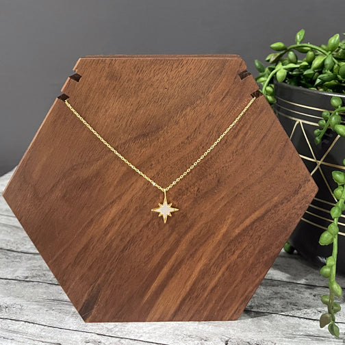 Dainty Rose Gold North Star Necklace | Dainty Layering Necklaces | FENNO FASHION