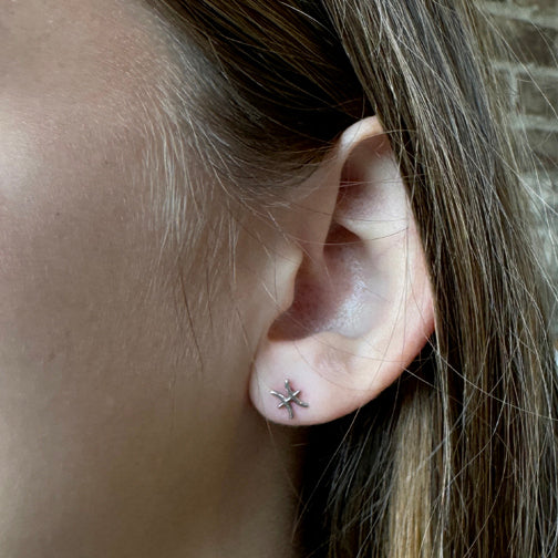 Pisces Stud Earrings | Zodiac Studs | Zodiac Jewelry | Constellation Jewelry | FENNO FASHION