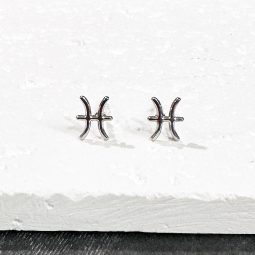 Pisces Stud Earrings | Zodiac Studs | Zodiac Jewelry | Constellation Jewelry | FENNO FASHION
