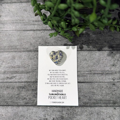 Pocket Heart | Remembrance Accessories | Memorial Accessories | Funeral Flower Mementos | FENNO FASHION | Megan Fenno