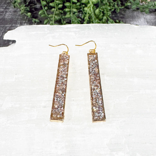 Rectangle Earrings | Mixed Metal Crystal Earrings | Date Night Earrings | Jewelry Trends 2025 | FENNO FASHION