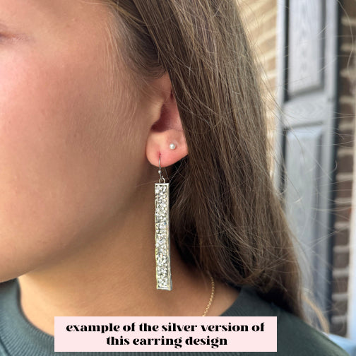 Rectangle Earrings | Mixed Metal Crystal Earrings | Date Night Earrings | Jewelry Trends 2025 | FENNO FASHION