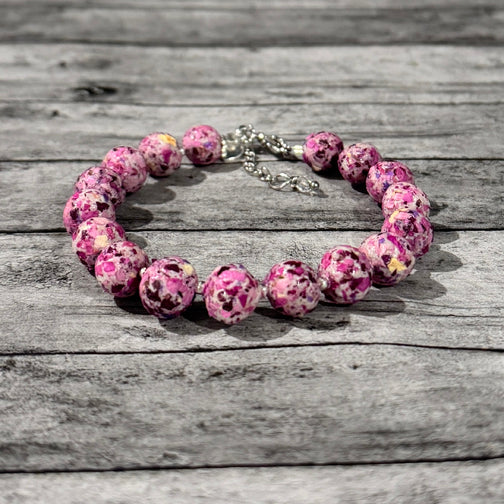 Remembrance Bracelet | Memorial Bracelet | Flower Petal Jewelry | Memorial Jewelry | Memorial Jewelry with Funeral Flowers | Funeral Flowers Jewelry | Funeral Flowers Keepsakes | Memorial Jewelry Cincinnati | FENNO FASHION 