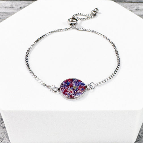 Remembrance Bracelet | Memorial Bracelet | Flower Petal Jewelry | Memorial Jewelry | Memorial Jewelry with Funeral Flowers | Funeral Flowers Jewelry | Funeral Flowers Keepsakes | Memorial Jewelry Cincinnati | FENNO FASHION | Megan Fenno
