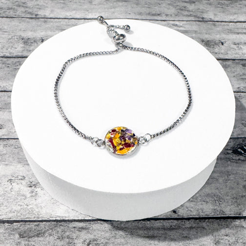 Remembrance Bracelet | Memorial Bracelet | Flower Petal Jewelry | Memorial Jewelry | Memorial Jewelry with Funeral Flowers | Funeral Flowers Jewelry | Funeral Flowers Keepsakes | Memorial Jewelry Cincinnati | FENNO FASHION | Megan Fenno