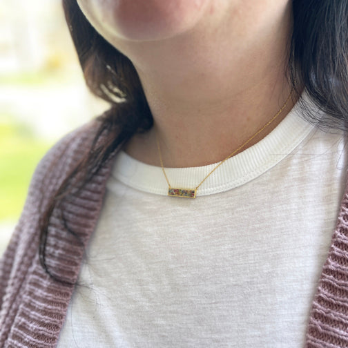 Memorial Jewelry | Remembrance Jewelry | Flower Jewelry | Fenno Fashion | Megan Fenno | Memorial Necklace
