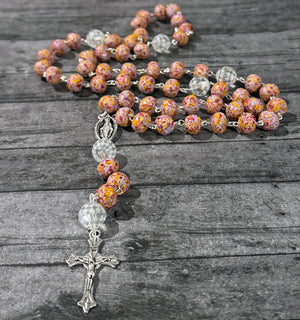 Remembrance Rosary | Memorial Rosary | Flower Petal Jewelry | Memorial Jewelry | Memorial Jewelry with Funeral Flowers | Funeral Flowers Jewelry | Funeral Flowers Keepsakes | Memorial Jewelry Cincinnati | FENNO FASHION