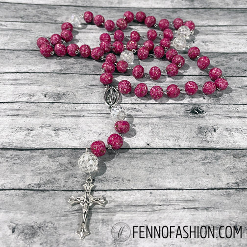 Remembrance Rosary | Memorial Rosary | Funeral Flower Rosary | | Megan Fenno | FENNO FASHION | Cincinnati | Handmade Rosary