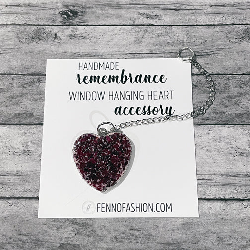Remembrance Window Hanging Ornament using Flower Petals | Memorial Accessories | Remembrance Ornament | FENNO FASHION | Megan Fenno