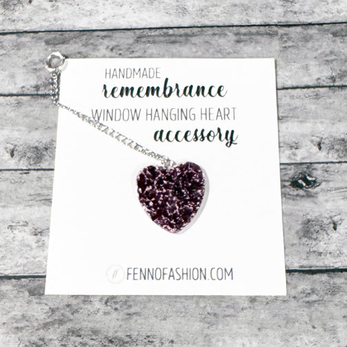 Remembrance Window Hanging Ornament using Flower Petals | Memorial Accessories | Remembrance Ornament | FENNO FASHION | Megan Fenno  | Memorial Jewelry Cincinnati 