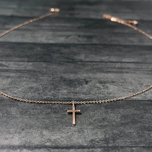 Dainty Silver Cross Necklace | FENNO FASHION