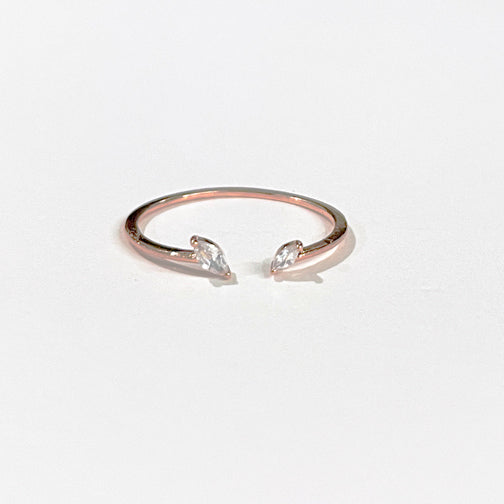 Dainty Gold Adjustable Ring | Stackable Dainty Rings | FENNO FASHION