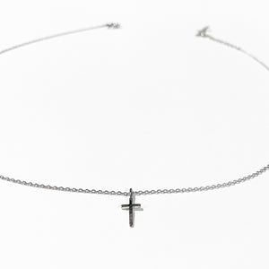 Dainty Silver Cross Necklace | FENNO FASHION