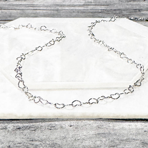 Silver Heart Necklace | Interlocking Hearts Necklace | Dainty Heart Necklace | FENNO FASHION