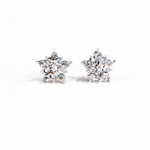 Silver Snowflake Stud Earrings  | FENNO FASHION | Christmas Jewelry | Christmas Earrings 