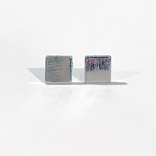 Gold Square Stud Earrings | Small Stud Earrings | FENNO FASHION | Cincinnati Jewelry Designer 
