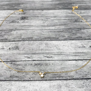 Gold Dainty Opal Necklace | Opal Necklace | FENNO FASHION | Megan Fenno