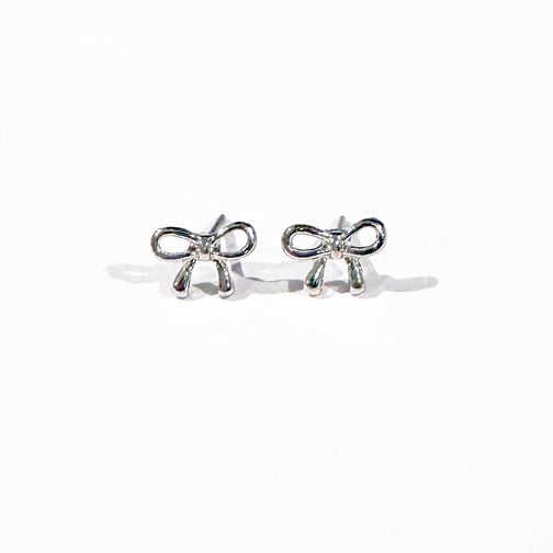 Small Bow Stud Earrings | Bow Earrings | Ribbon Studs | Gold Bow Studs | FENNO FASHION
