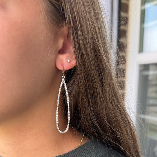 Sparkling Teardrop Earrings | Bridal Earrings | Special Occasion Earrings | Crystal Statement Earrings | FENNO FASHION