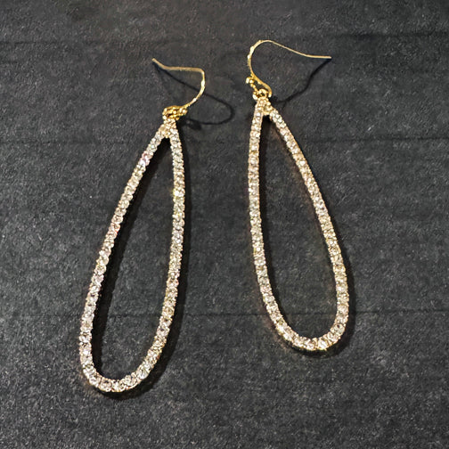 Sparkling Teardrop Earrings | Bridal Earrings | Special Occasion Earrings | Crystal Statement Earrings | FENNO FASHION