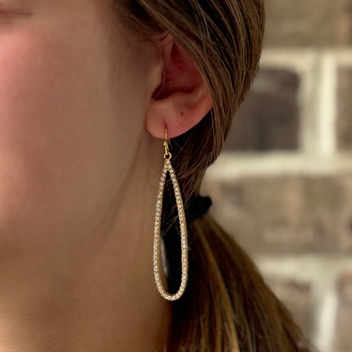 Sparkling Teardrop Earrings | Bridal Earrings | Special Occasion Earrings | Crystal Statement Earrings | FENNO FASHION