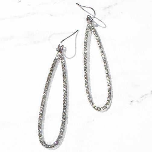 Sparkling Teardrop Earrings | Bridal Earrings | Special Occasion Earrings | Crystal Statement Earrings | FENNO FASHION