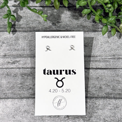 Taurus Stud Earrings | Zodiac Studs | Zodiac Jewelry | Constellation Jewelry | FENNO FASHION