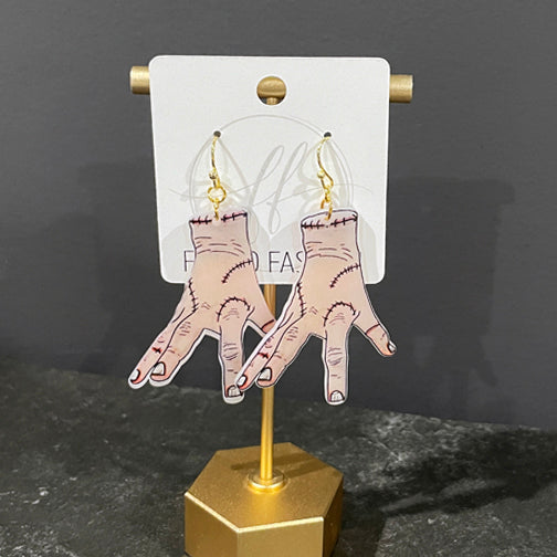 Thing Earrings | Halloween Thing Hand Earrings | FENNO FASHION